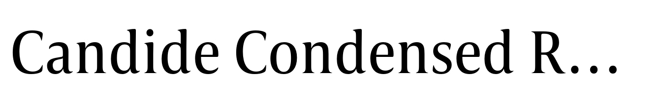 Candide Condensed Regular